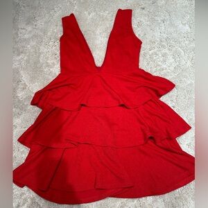 Red mini dress size M